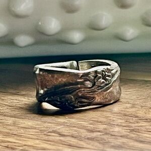 Lily Spoon Ring Sterling Silver